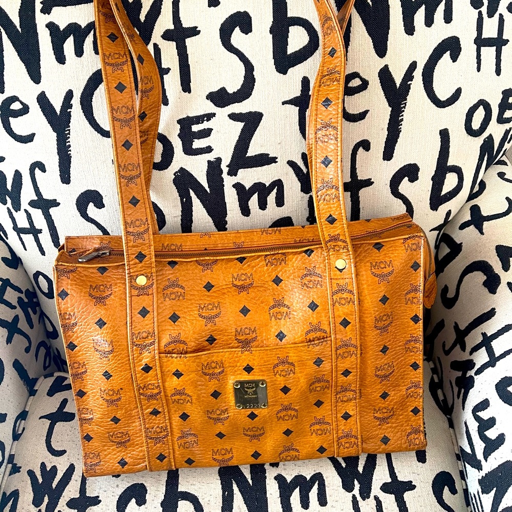 Authentic MCM Tote Zipper Bag